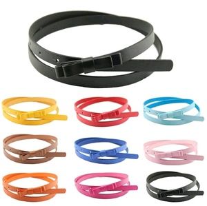 1pc Kids skinny bowknot candy colored fashion belt
